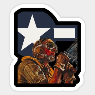 USAAF Vintage Poster style Sticker